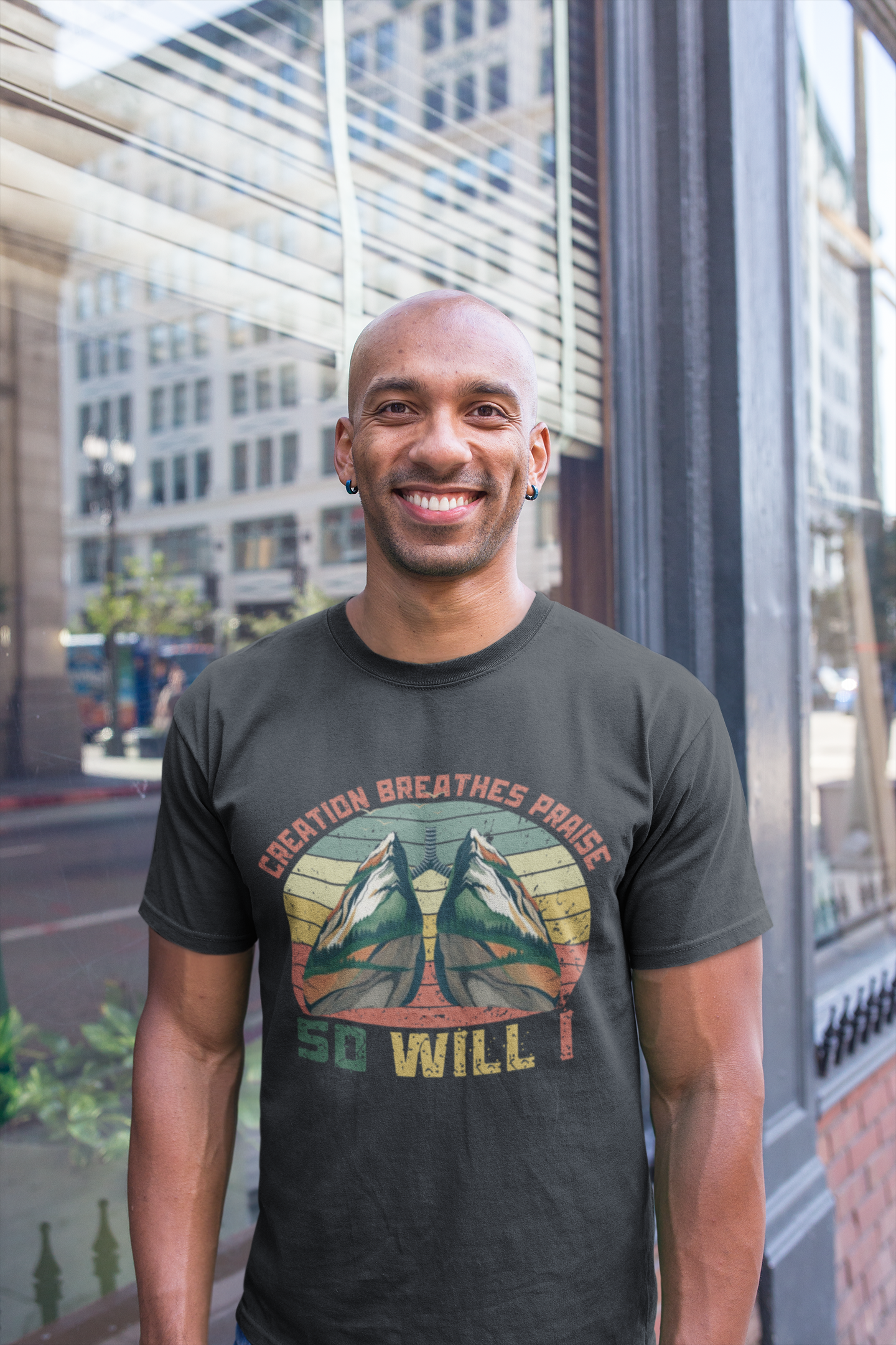Christian Inspired Faith So Will I Retro Worship Tee