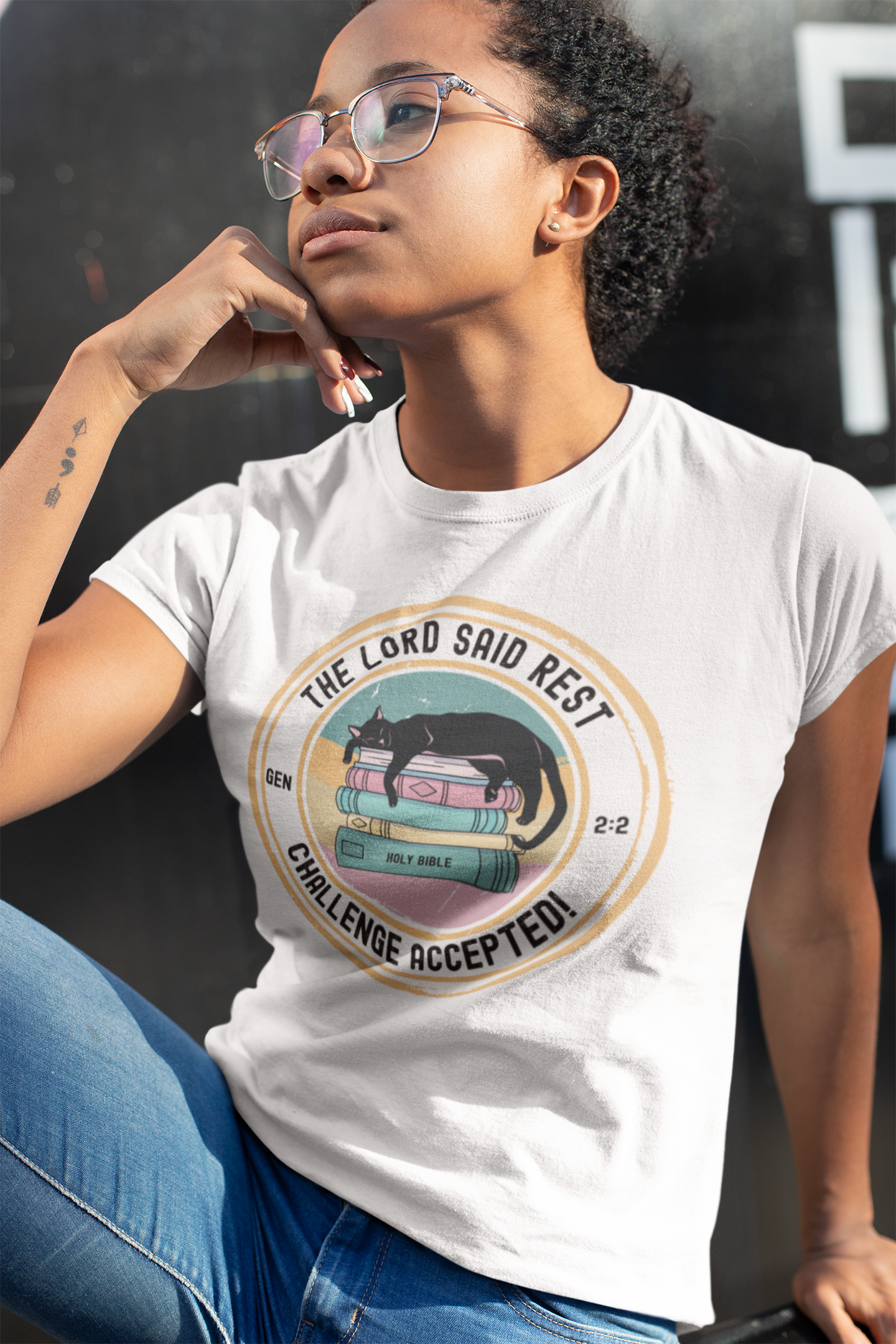 Christian Inspired Faith-The Lord Said Rest T-shirt