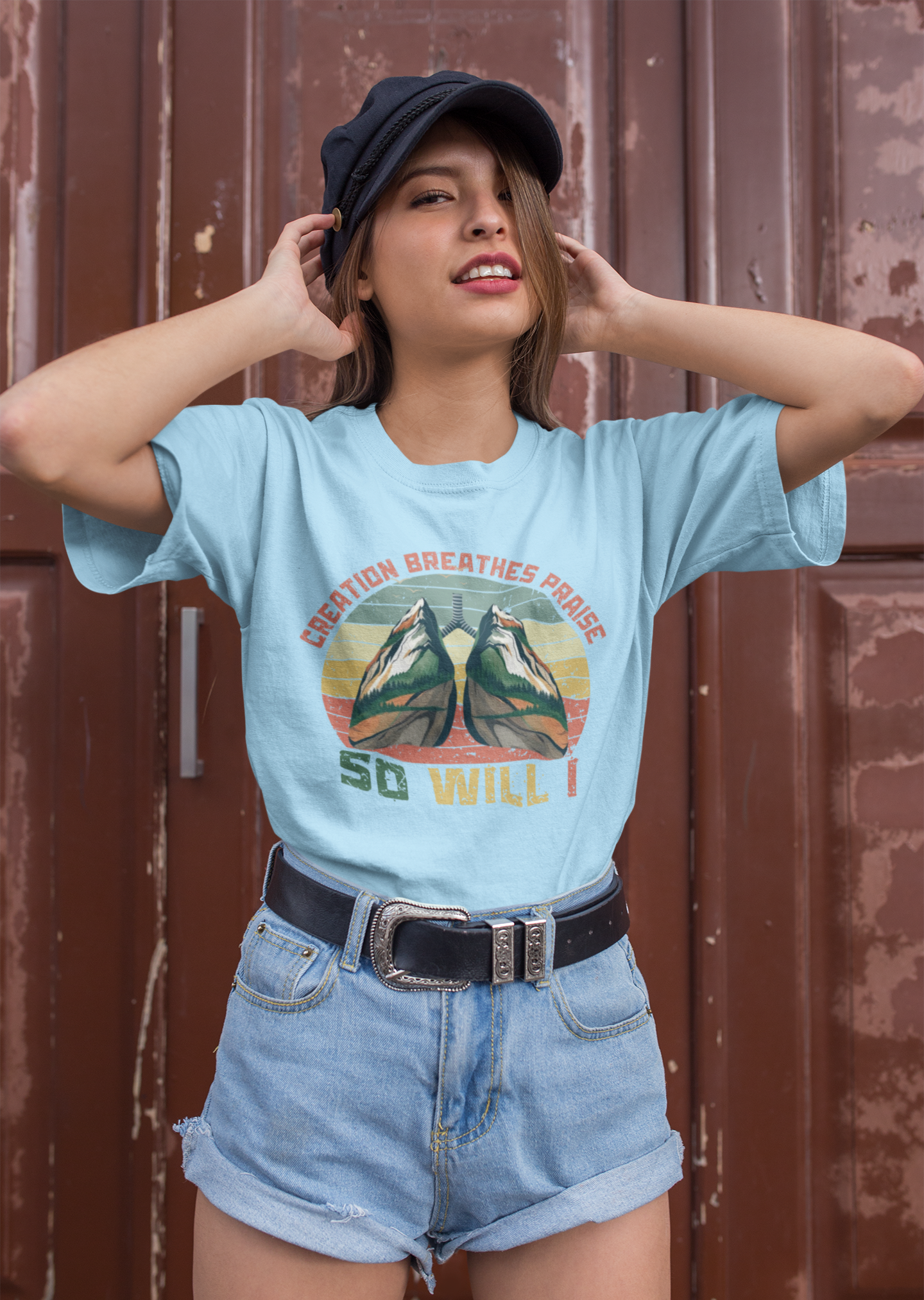 Christian Inspired Faith So Will I Retro Worship Tee