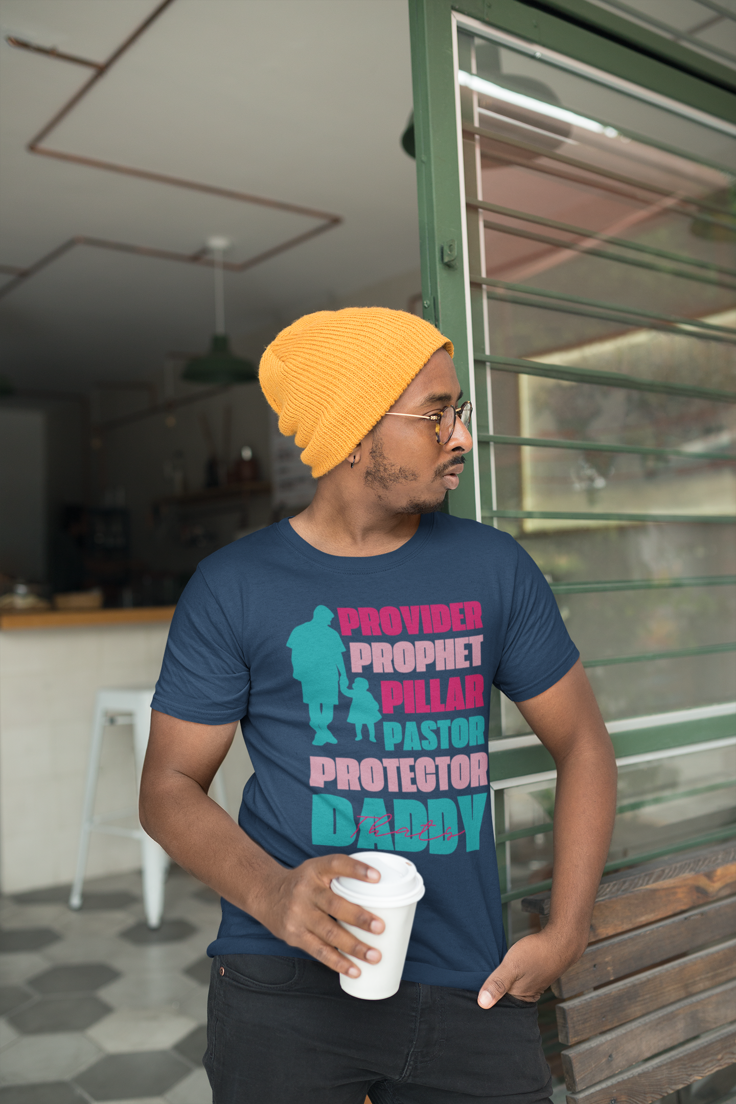 Daddy: Provider, Prophet, Pillar, Pastor, Protector” Tee – Christian Dad Tribute