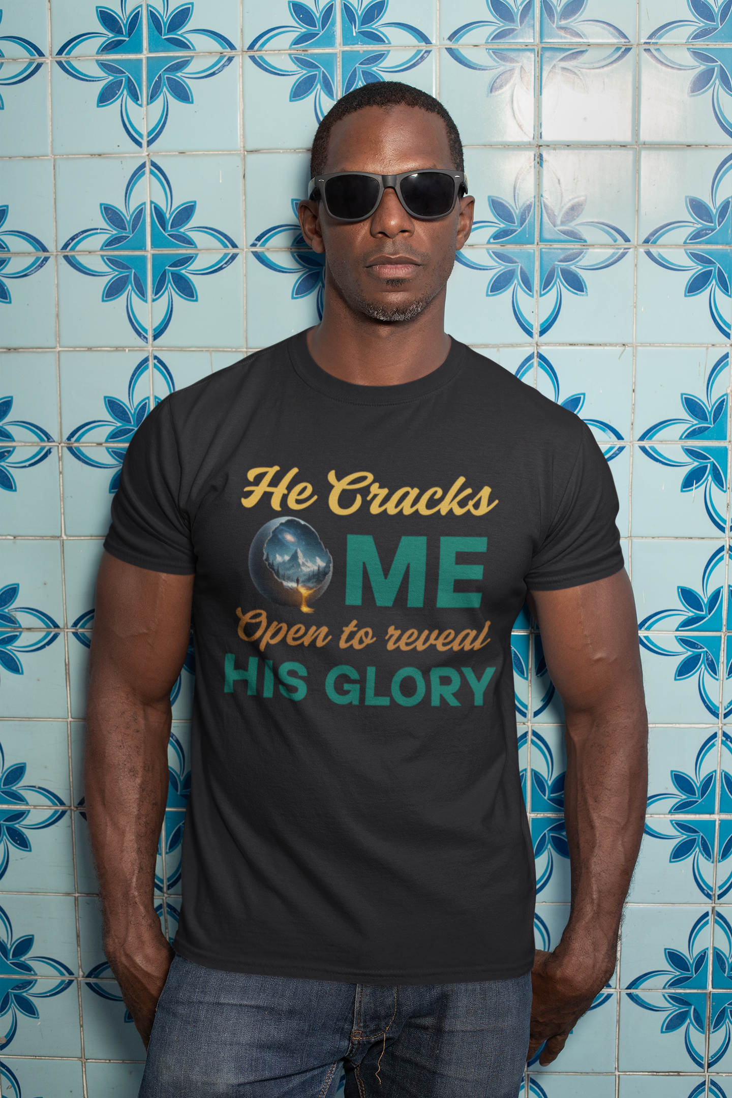 He Cracks Me Open to Reveal His Glory – Christian-Inspired Faith Shirt