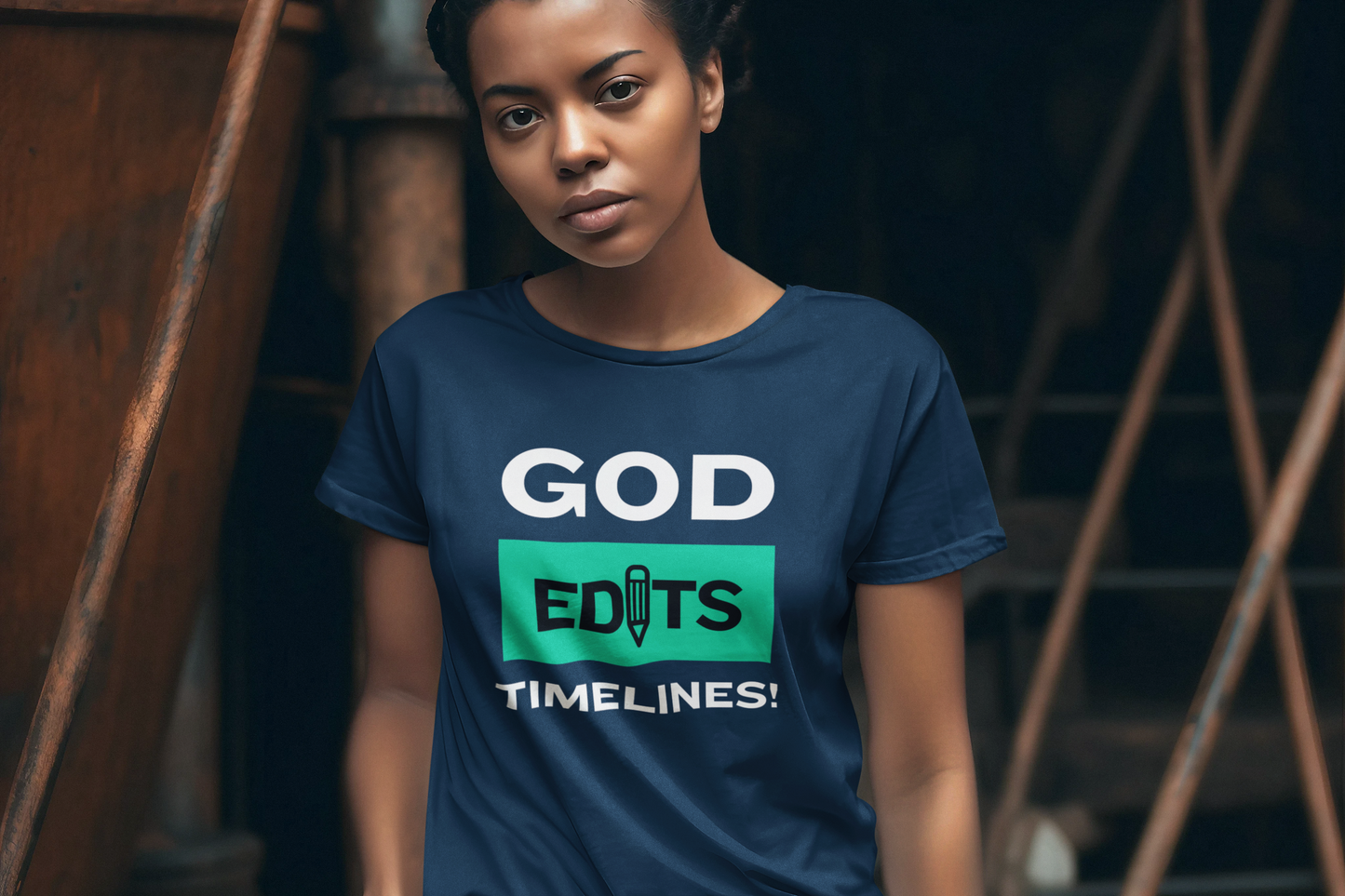 God Edits Timelines – Bold Faith Tee
