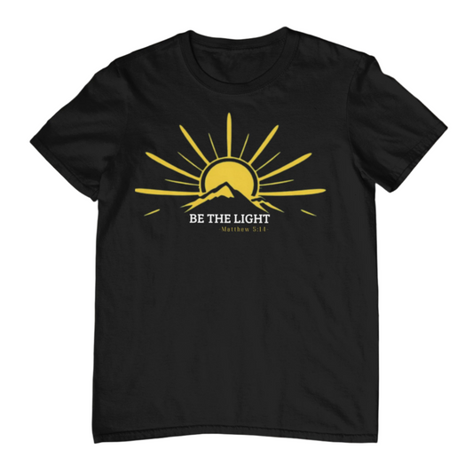 faith-inspired-be-the-light-sunrise-mountain-shirt-matthew-5-14-christian-tee-bellynza