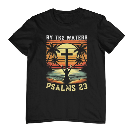 by-the-waters-retro-sunset-shirt-psalm-23-still-waters-christian-apparel-bellynza