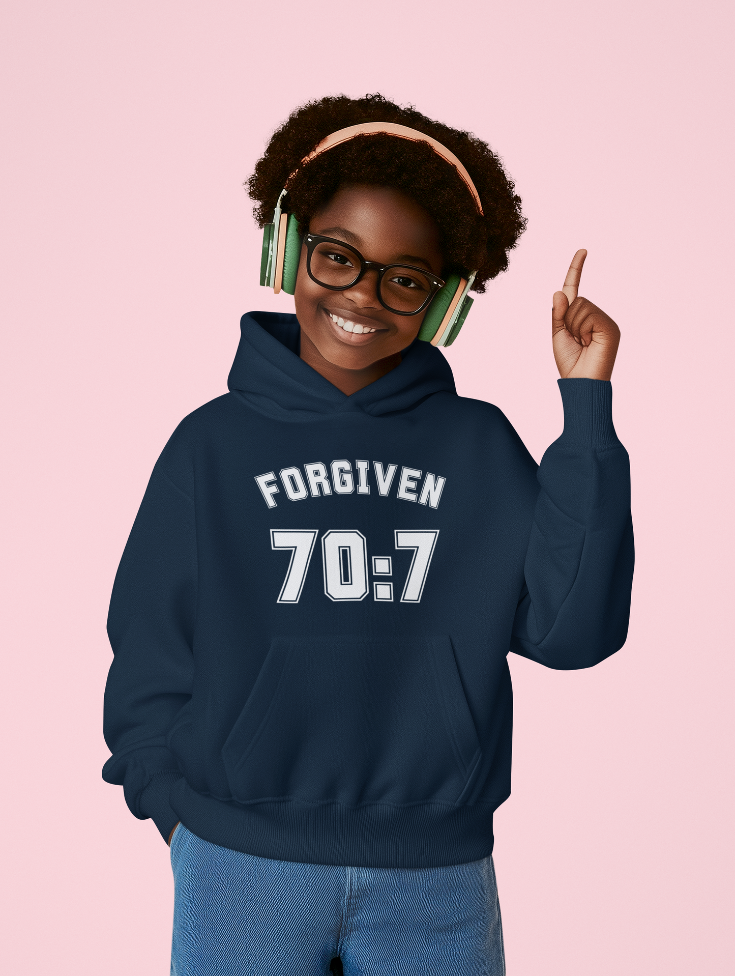 Forgiven 70:7 College Hoodie – Faith-Inspired Streetwear Kenya