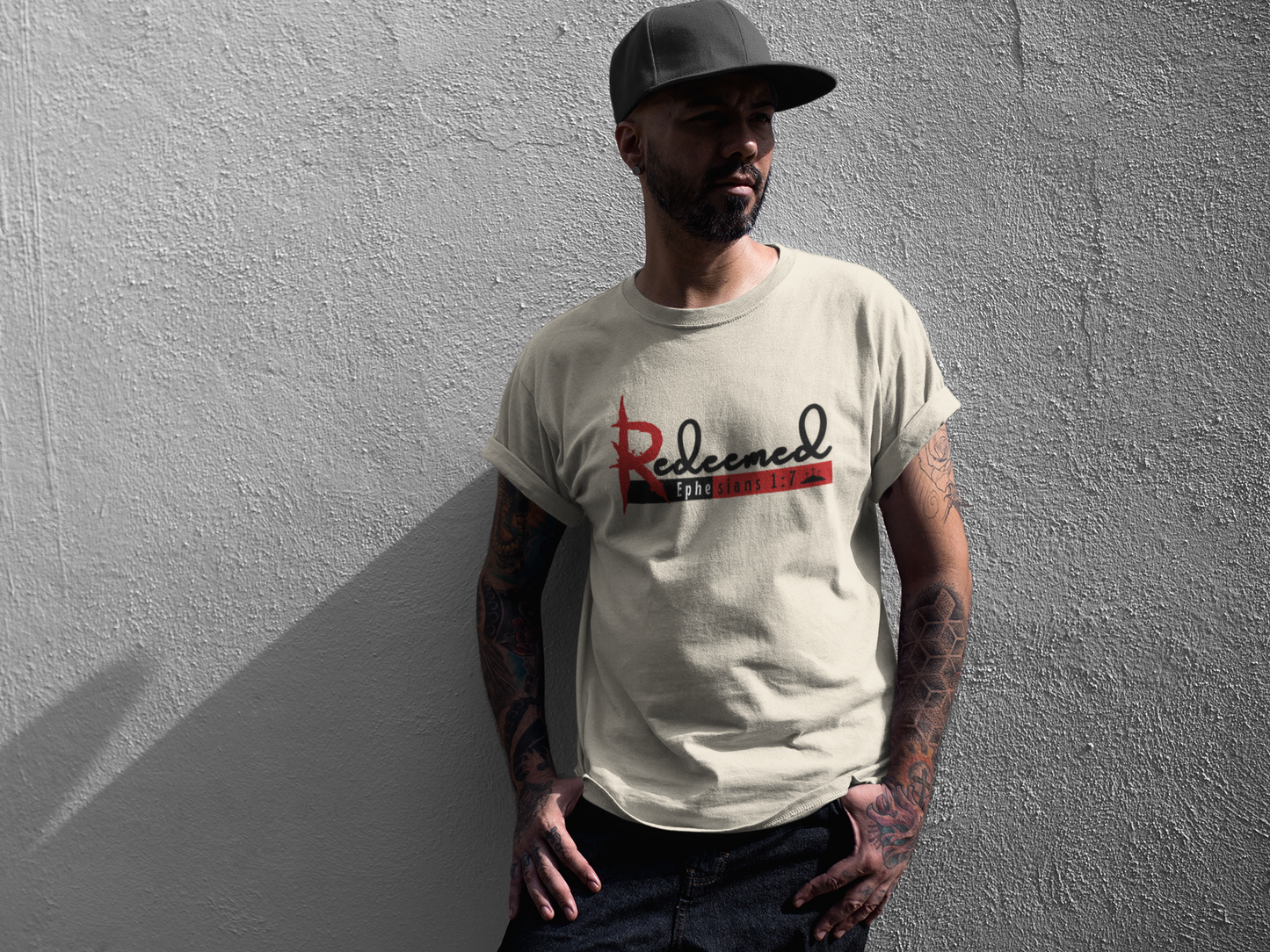 Redeemed Faith-Inspired Cross Tee – Christian Apparel Kenya