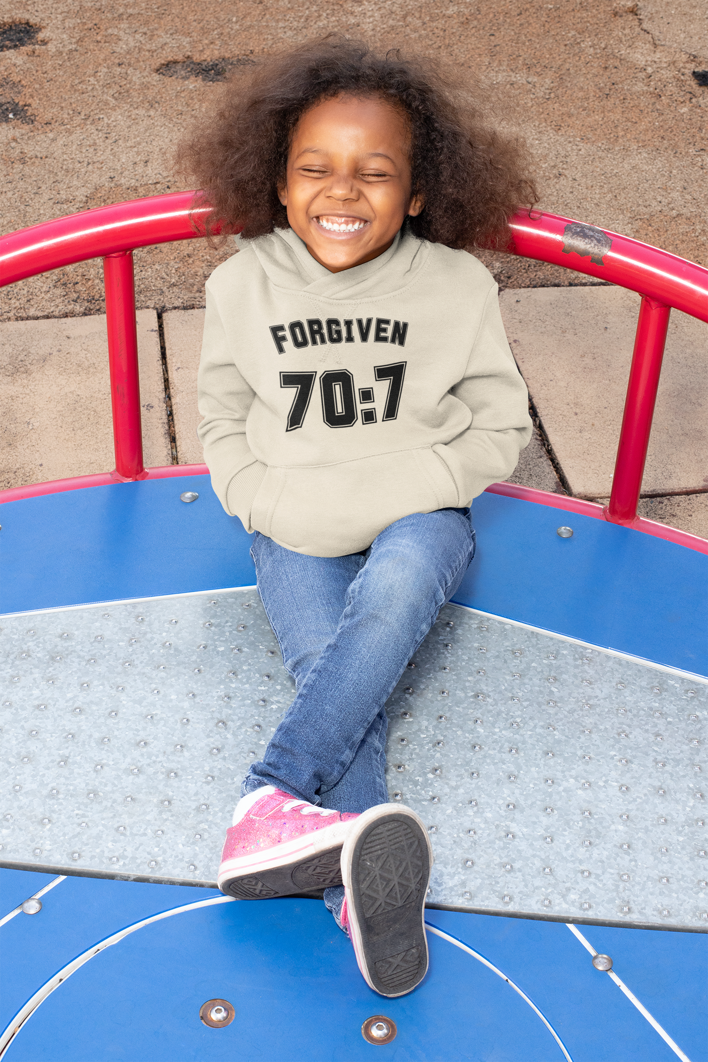 Forgiven 70:7 College Hoodie – Faith-Inspired Streetwear Kenya