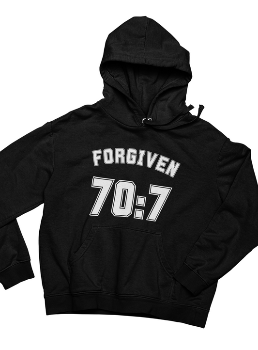 Forgiven 70:7 College Hoodie – Faith-Inspired Streetwear Kenya