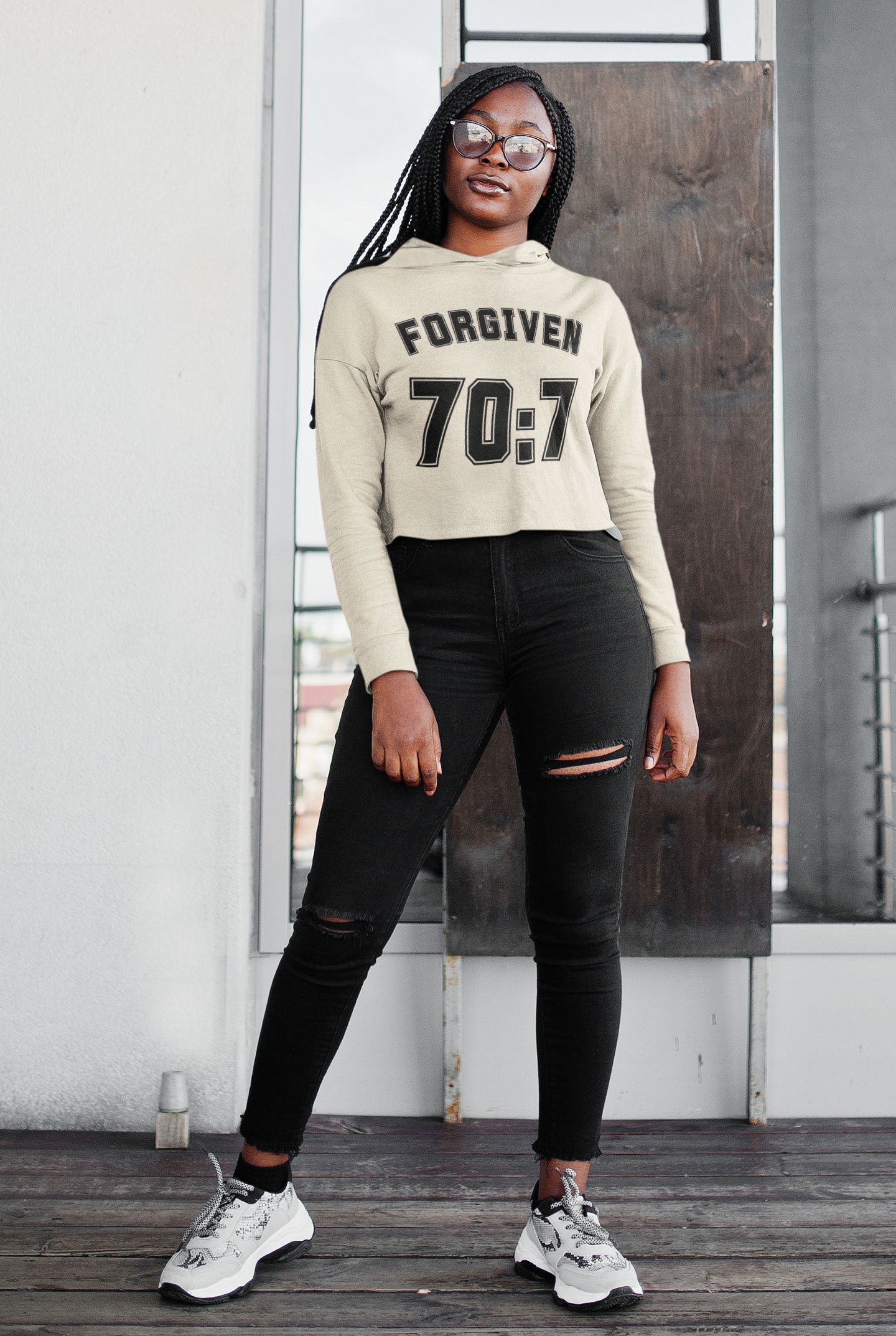 Forgiven 70:7 College Hoodie – Faith-Inspired Streetwear Kenya