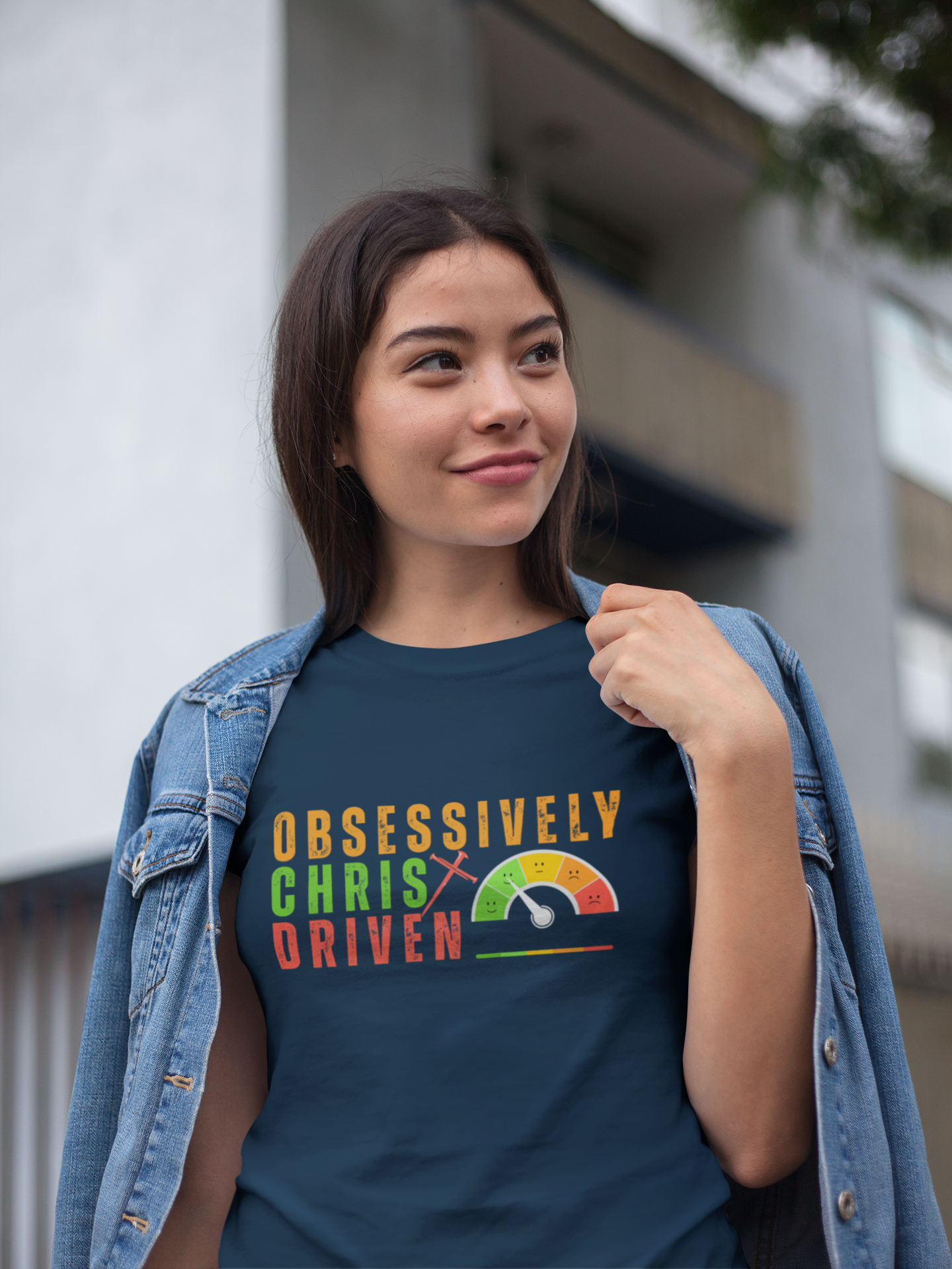 OCD: Obsessively Christ Driven Tee – Faith-Inspired Joy Meter Design