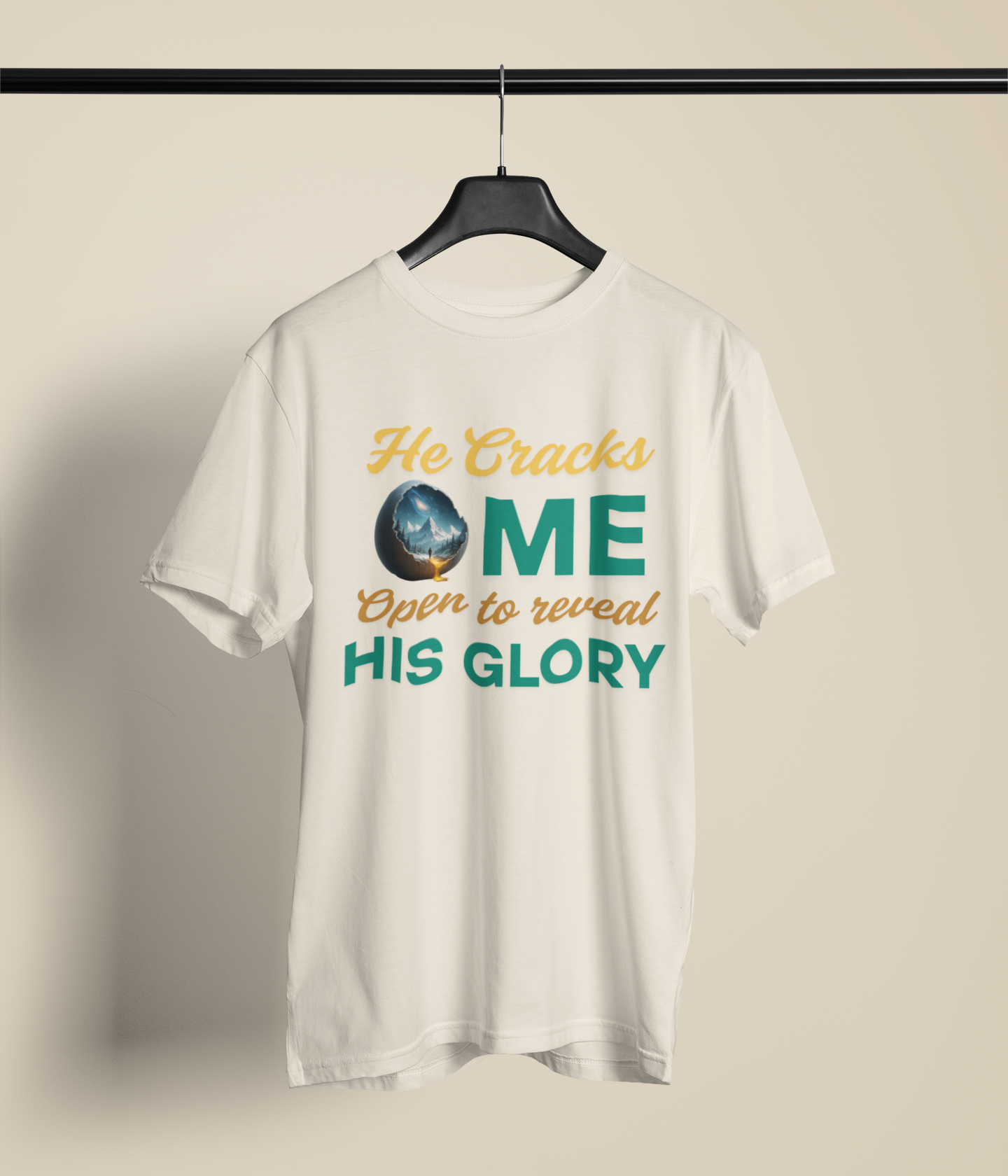 He Cracks Me Open to Reveal His Glory – Christian-Inspired Faith Shirt