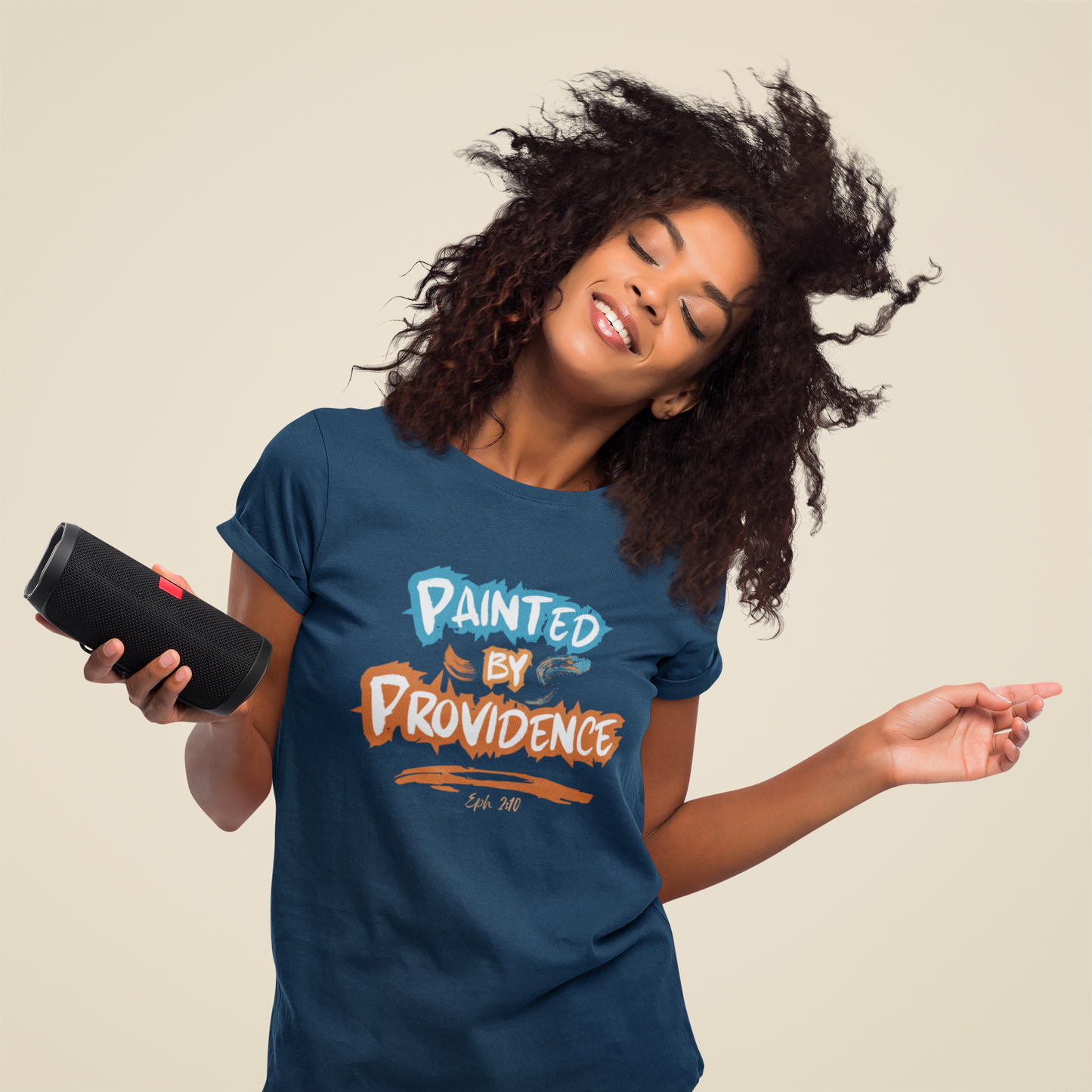 Painted by Providence – Color Splash Faith Tee