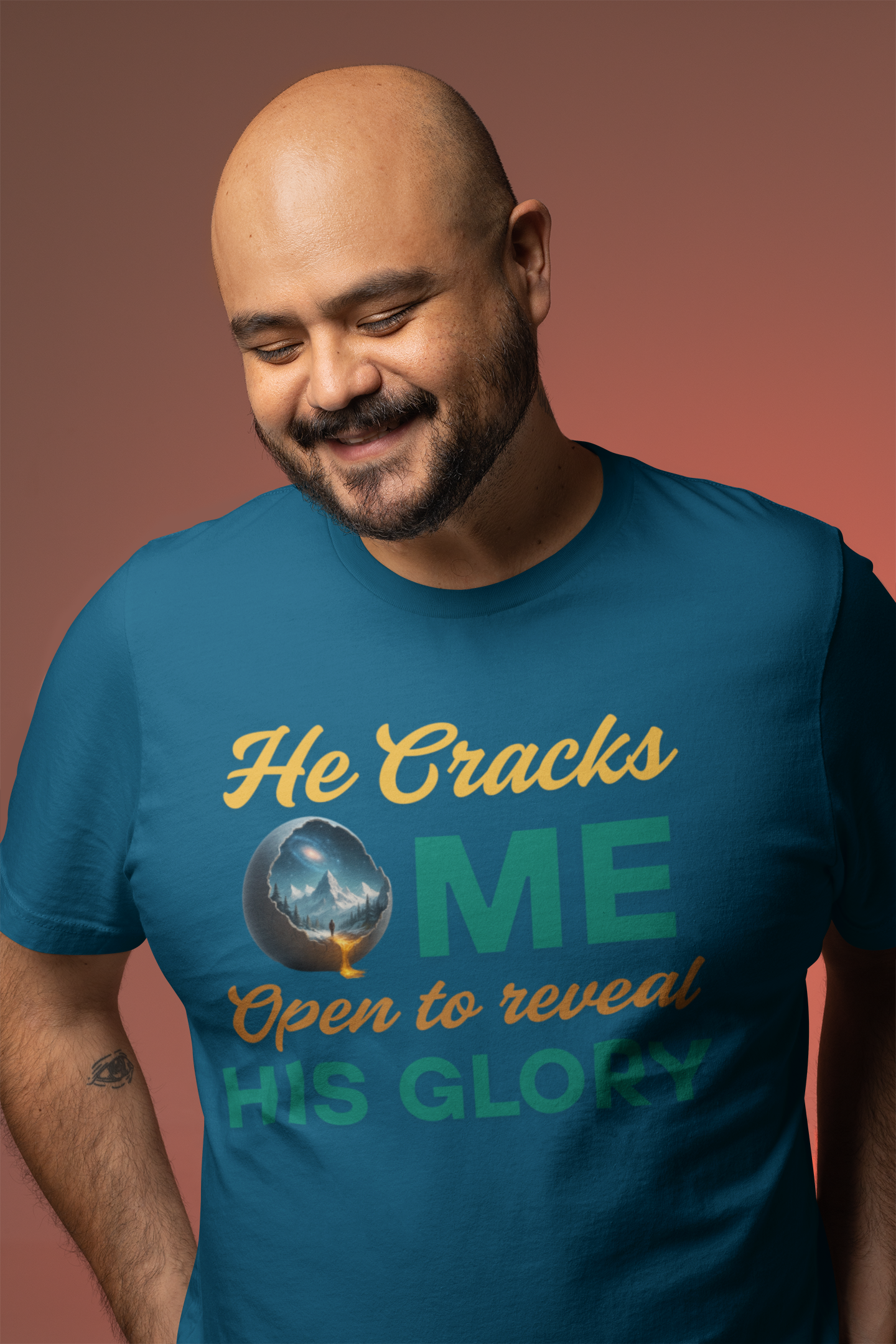 He Cracks Me Open to Reveal His Glory – Christian-Inspired Faith Shirt