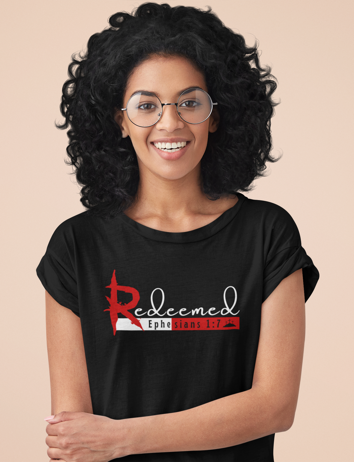 Redeemed Faith-Inspired Cross Tee – Christian Apparel Kenya