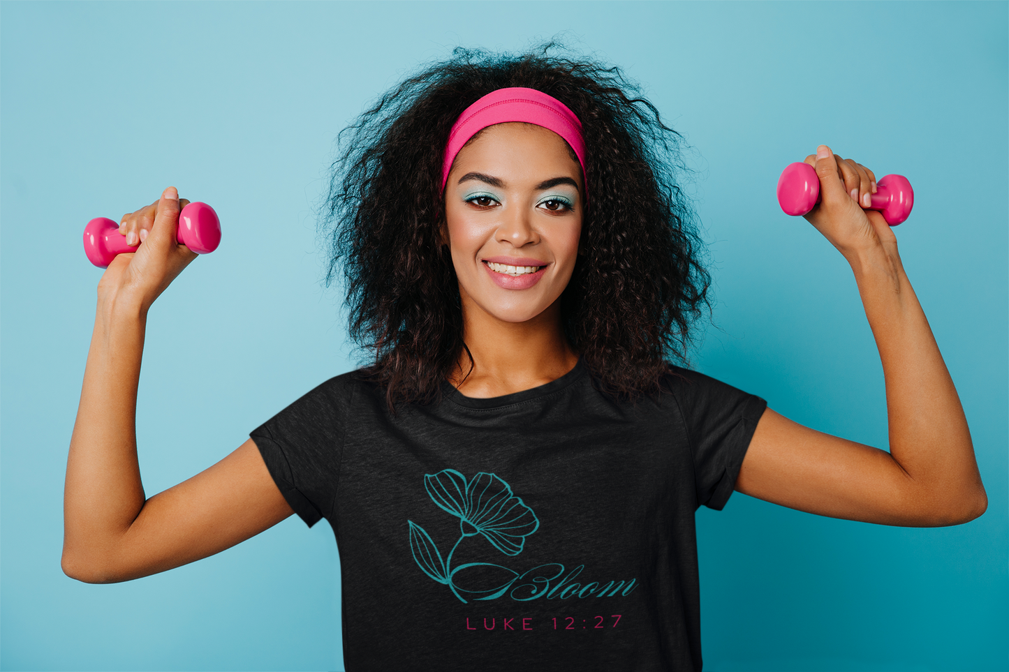Bloom Minimalist Christian T-Shirt – Luke 12:27 Scripture Tee