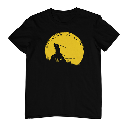 Warrior of Light – Samurai Sunset Faith T-Shirt