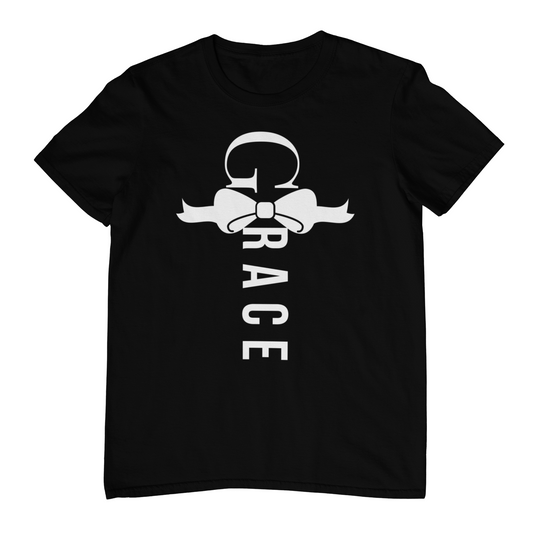 Grace Bow Cross Tee – Faith-Inspired Christian Apparel Kenya