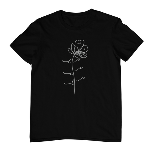 Lilies Minimalist Christian T-Shirt – Luke 12:27