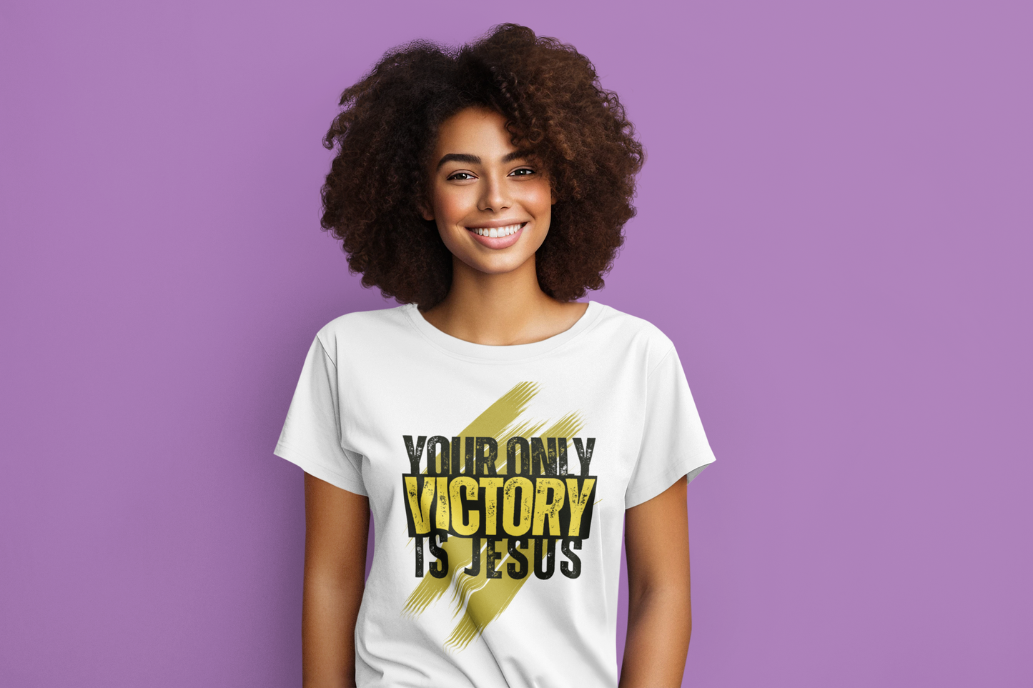 Your Only Victory is Jesus – Bold Faith T-Shirt